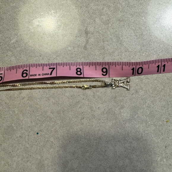 ⚜️ Gold plated Silver with rhinestones Crown necklace - Vintage Queen - Picture 14 of 14